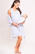 The Olian Night Gown Print Set w/matching Baby Gown
