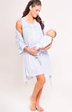 The Olian Night Gown Print Set w/matching Baby Gown