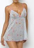Hanky Panky Sandy Garden Babydoll with Matching Thong Sleepwear