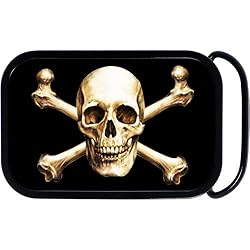 Skull and Crossbones Belt Buckle