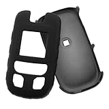 GTMax Solid Dark Black Rubber Hard Snap On Crystal Cover Case for Verizon S ....