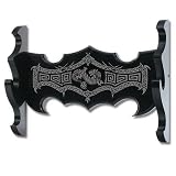 Sword Wall Mount Display, Black w/Oriental Graphics