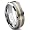 8MM Satin Finish Tungsten Carbide 14K Gold Inlay Wedding Band Ring Sz 7.0 SN#381