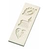 Birkmann 340015 Spekulatius Chistmas Biscuit Mould Tray Model I with 3 Forms 25 x 9 cm Maple Wood