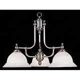North Port - 3 Light Chandelier Lighting Fixture - Brushed Nickel - B1580