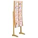 12-pocket Wood/acrylic Floor Stand Display LIGHT OAK