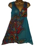 Ladies Crinkle Chiffon Semi Sheer Kaftan Tunic Top Sizes 8 - 20 RRP £35.00