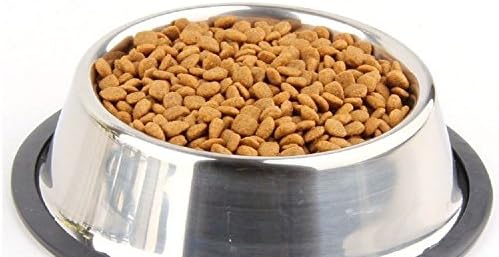 New Puppy Dog Cat Pet Food Water Feed Feeding Stainless Steel Plate (PD0107-15)