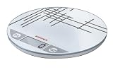 Soehnle Flip Mikado Safety Glass Plastic Digital Kitchen Scale White Gold 5 kg