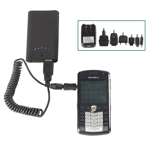 Ipod Mp3 Iphone Cell Phone Portable Charger (Eco-friendly) - Black