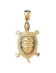 CleverEves 14K Gold Pendant Turtles 7.4 - Gram(s)