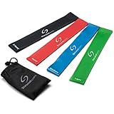 Resistance Loop Bands - Exercise Bands Set of 4 - Fitness Bands for Improving Mobility, Strength, Yoga, Pilates or Injury Rehabilitation - Suitable for Women and Men - Lifetime Guarantee