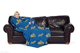 Denver Nuggets Adult Comfy Throw Blanket with Sleeves