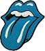 The Rolling Stones Blue Tongue Embroidered iron on Patch