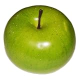6pc Artificial Granny Smith Apple Apples - Plastic Green Fruit - Six Pieces