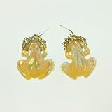 Radiant Frog Earrings Organic / Silver Jewelry of Bali BalineseOrganics.com