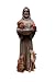New Creative 841738 Feathered Garden Statue with Bird Feeder, St. Francis and...