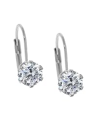 2.00 Ct Round H/I Diamond 925 Sterling Silver Earrings
