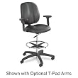 Apprentice II Extended Height Chair, Black Vinyl