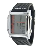 Longboard - 6025522 - Montre Homme - Quartz Digital - Cadran Gris - Bracelet Polyuréthane Noir