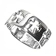 Sterling Silver Ring - Cross - Size: 6-9