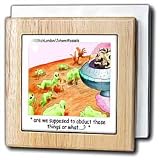 Review 3dRose LLC  / Alien Cow Abduction - 6 Inch Tile Napkin Holder