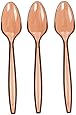 Amscan Big Party Pack 100 Count Mid Weight Plastic Spoons, Brown