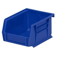 Akro-Mils 30210 Plastic Storage Stacking Hanging Akro Bin, 5-Inch by 4-Inch by 3-Inch, Blue, Case of 24