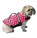 Paws Aboard Dog Life Jacket - Swimming Vest for Dogs, Adjustable, Reflective, Comfortable, Multiple Colors, Patterns, XX-Small to Extra Large Dog Swim Vest with Handle (Pink Polka Dot, XX-Small)
