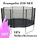 XL Trampolin 250 TopFit Set - Gartentrampolin Trampoline 2,50 inkl. Sicherheitsnetz und Sicherheitsplane