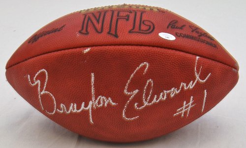 Braylon Edwards Signed Football - Autographed Footballs