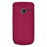 Amzer Silicone Skin Jelly Case for Nokia C3 - Hot Pink