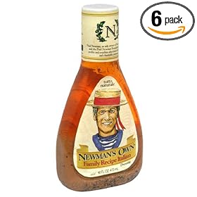 Newman's Own Salad Dressing, Family Recipe Italian, 16-Ounce Bottles (Pack of 6)