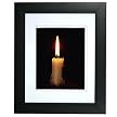 Wide Border Frame with White Mat - Black (8x10")