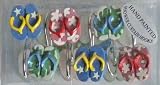 Flip Flops Shower Curtain Hooks - set of 12