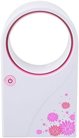 Phoenixnet® Mini USB 2.0 Handheld Bladeless Air Conditioning Fan Portable Desktop Fan, Pink