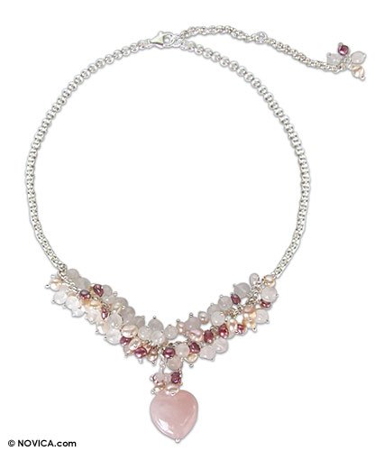 Pearl and rose quartz 20.1 L