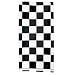 Black and White Checkered Plastic Tablecover