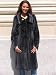 NEW DENIM BLUE SHEARED MINK FUR COAT sz10 #10474