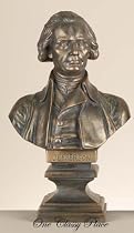 Thomas Jefferson 18" Bronze Look Bust Statue
