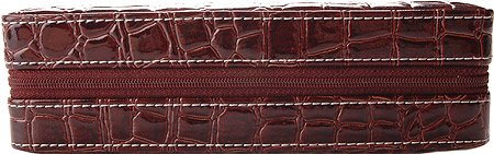 L. Erickson Square Jewelry Travel Case - Patent Croc