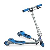 Slider The Unscooter - U4 - Three Wheel Action Scooter - Blue