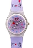TimerMall OEM - Montre Enfants - Quartz - Caoutchouc - TimerMall OEM Toi et i Purple Bracelet Cartoon