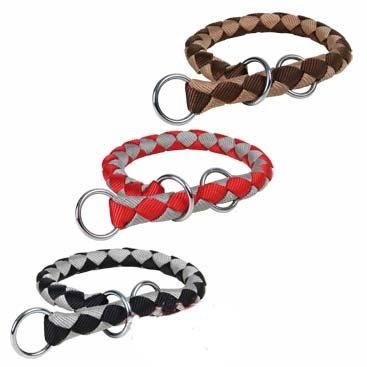 Trixie Cavo Würger – L: 43-51 cm/ø 18 mm, rot/silber