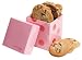 Gourmet Food : Geoff & Drew's Pink Dots Gift Box of 8 Fresh Baked Chocolate Chip Cookies
