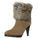 [ストロベリーフィールズ] STRAWBERRY FIELDS 取外しリボンファーショートブーツ