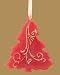 5'' Red Cinnamon Scented Wax Christmas Tree Ornament