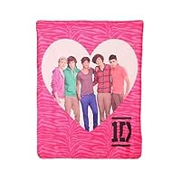 One Direction Heart Comfy Fleece Throw Blanket 50' x 60'