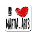 I Love Heart MARTIAL ARTS - Window Bumper Laptop Sticker
