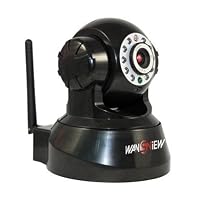 Wireless IP Pan/Tilt/ Night Vision Internet Surveillance Camera Built-in Microphone With Phone remote monitoring support(Black)